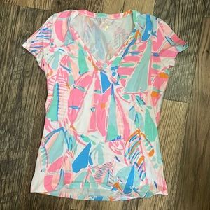 Lilly Pulitzer V-Neck T-shirt